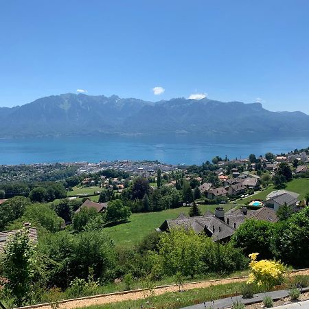 Appartement Moderne Avec Vue Panoramique A Jongny Proche De Montreux Exteriér fotografie
