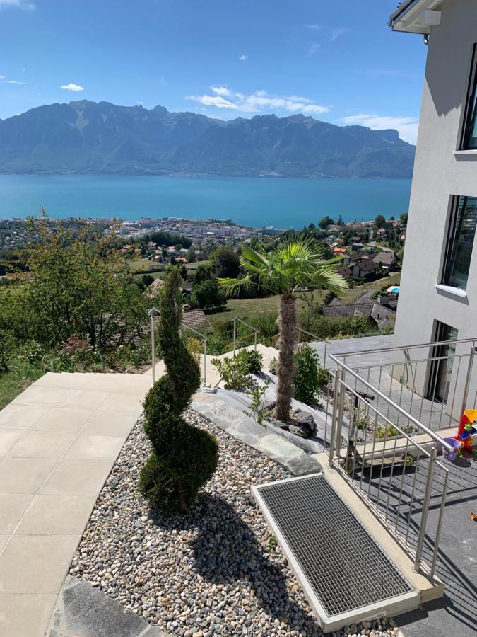 Appartement Moderne Avec Vue Panoramique A Jongny Proche De Montreux Exteriér fotografie