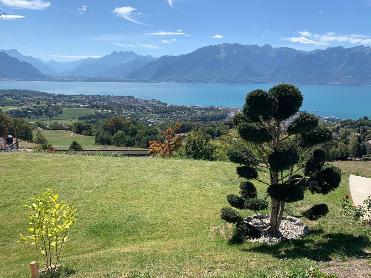 Appartement Moderne Avec Vue Panoramique A Jongny Proche De Montreux Exteriér fotografie