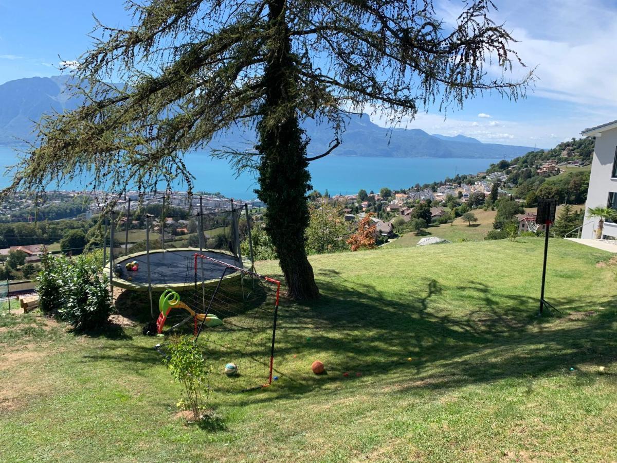 Appartement Moderne Avec Vue Panoramique A Jongny Proche De Montreux Exteriér fotografie