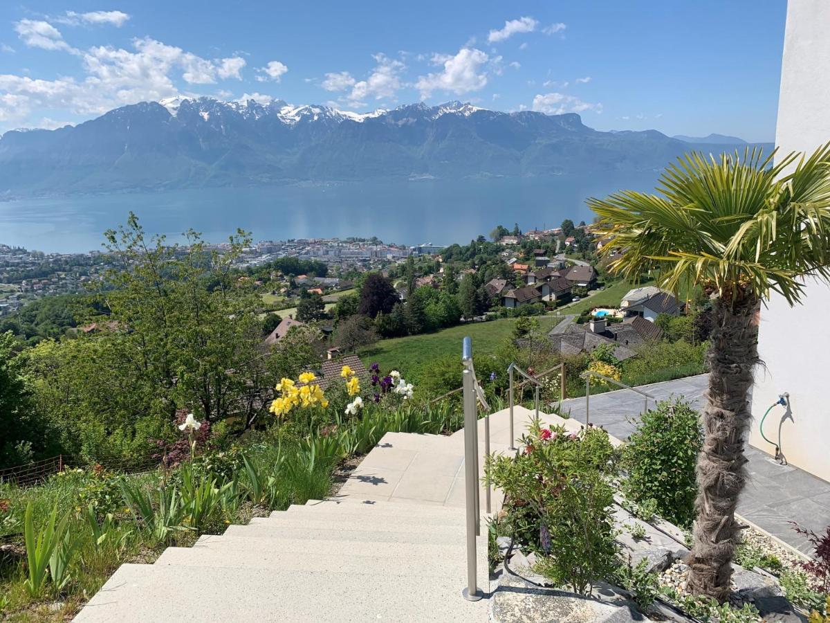 Appartement Moderne Avec Vue Panoramique A Jongny Proche De Montreux Exteriér fotografie