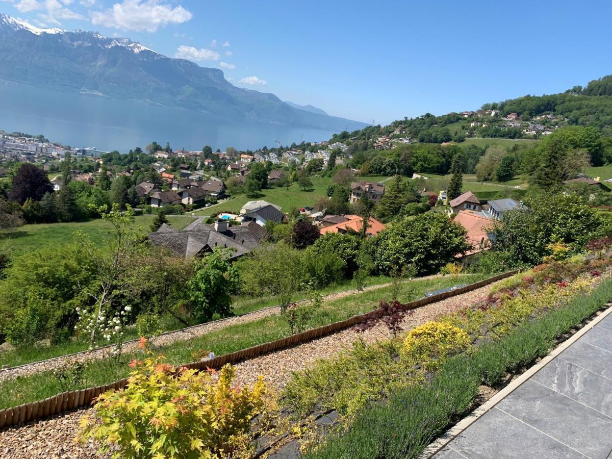 Appartement Moderne Avec Vue Panoramique A Jongny Proche De Montreux Exteriér fotografie