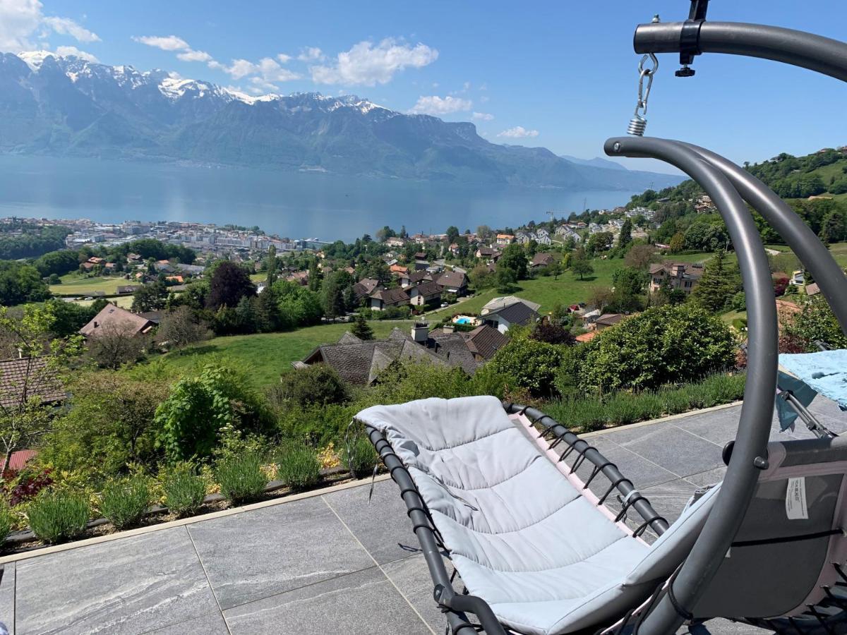 Appartement Moderne Avec Vue Panoramique A Jongny Proche De Montreux Exteriér fotografie