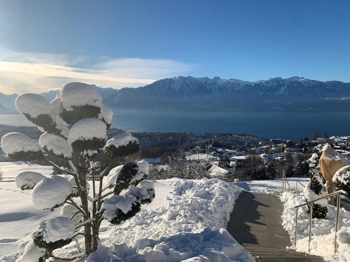 Appartement Moderne Avec Vue Panoramique A Jongny Proche De Montreux Exteriér fotografie