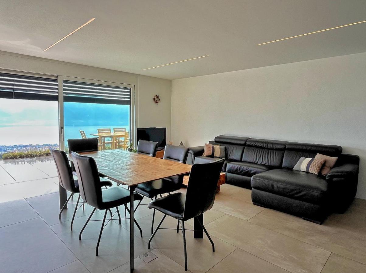 Appartement Moderne Avec Vue Panoramique A Jongny Proche De Montreux Exteriér fotografie