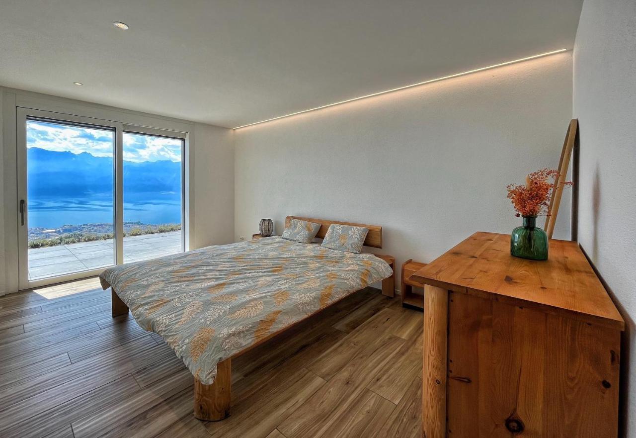 Appartement Moderne Avec Vue Panoramique A Jongny Proche De Montreux Exteriér fotografie