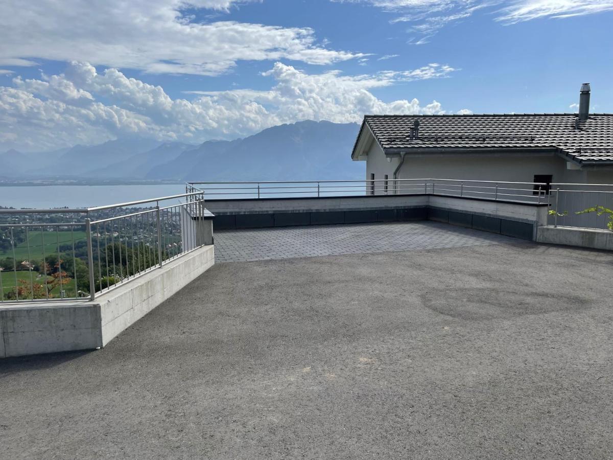 Appartement Moderne Avec Vue Panoramique A Jongny Proche De Montreux Exteriér fotografie