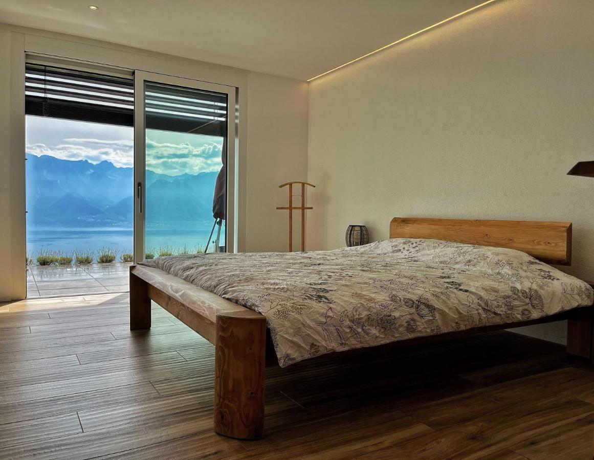 Appartement Moderne Avec Vue Panoramique A Jongny Proche De Montreux Exteriér fotografie